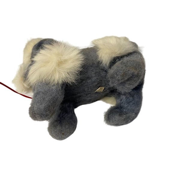 Vintage Cute Poodle Walking Animal Dog Toy Battery Operated Gray White 1940-1950 - Picture 5 of 6